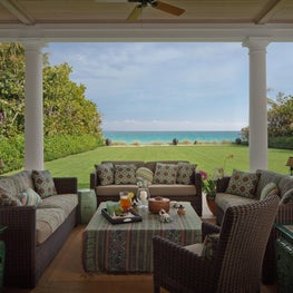 Classic ocean veranda in Palm Beach