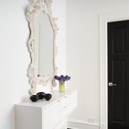 Lake Shore Drive Residence No. 1 Foyer with a Rococo Mirror.