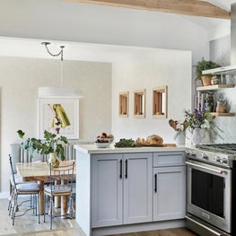 Open Plan Kitchen with Vaulted Ceilings