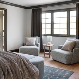 Los Altos Hills Tudor Master Bedroom Sitting Area