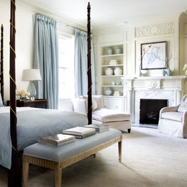 Master Bedroom Architecture by Spitzmiller & Norris Interiors by Suzanne Kasler