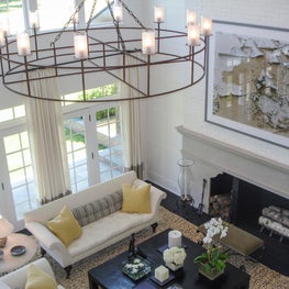 Traditional Hamptons with an Edge – Complete Renovation & Addition by Brian O'Keefe Architect - Living Room