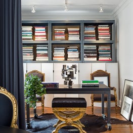 Lake Shore Drive Residence No. 2 Library Revisited with a Room + Board Desk. 