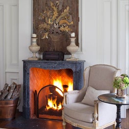 Country Home Bellville Master Fireplace