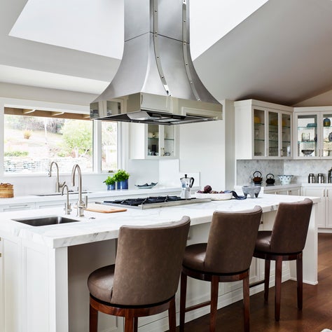 Whispers of Elegance - Kitchen with Island Hood Vent