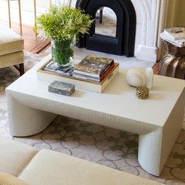 Garden Street Brownstone/Modern Living Room Detail/Coffee Table/Fireplace/Vignette