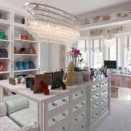 Glamorous and Chic multiple room dressing room in Long Island