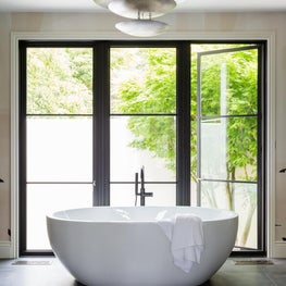 Portfolio: Open and Airy Master Bathroom with Freestanding Tub