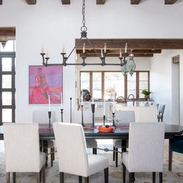 Portfolio: Dining Room Accompanied with  Art Accents