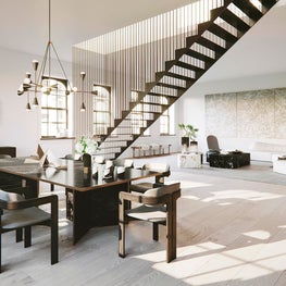 NYC Loft, Great Room with Dining and Living Area