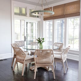 Lake Front Breakfast Room Winnetka Residence