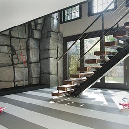 Chestnut Hill Recreation Barn with Stone Rock Climbing Wall 