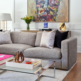 The formal living of #RiverOaksContemporary is a completely new addition to the home.