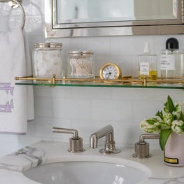 Embroidered Hand Towel with Bathroom Accessories 