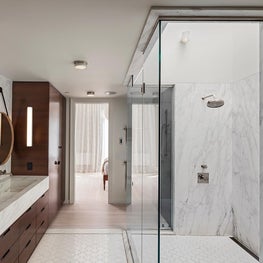 Master bath, Park Slope Townhouse