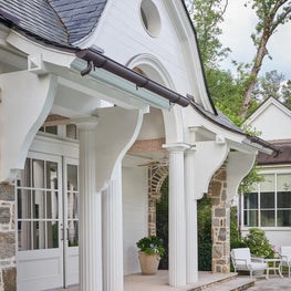 Colonial Revival  Pool House Architecture Spitzmiller & Norris Interiors Suzanne Kasler Landscape Carson McElheney