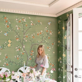 Gracie Studios Green Dining Room