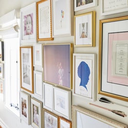 Gallery Wall and Art Filled Hallway