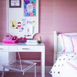 Pretty in Pink Girls Bedroom