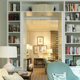 Park Avenue penthouse library