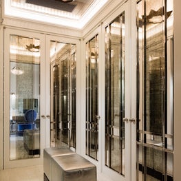 Luxurious dressing room designed for elegance and style.