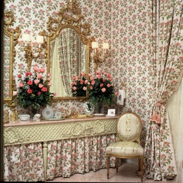 Luxury vanity space.