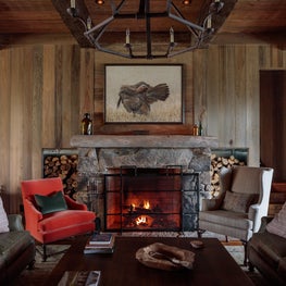 South Carolina Hunting Lodge Living Room 