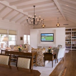 Living & Dining Room, Bonney Brier Residence, Houston, Texas