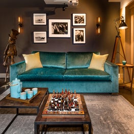 West Village tailored Residence - Family room and Home office 