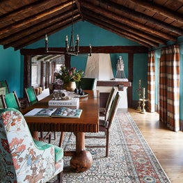 Turquoise Dining Room