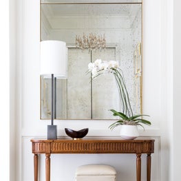 An elegant entry foyer. 