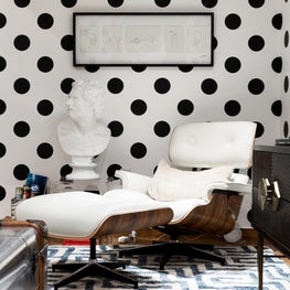 Living Room corner vignette - Modern and Art Deco elements.