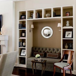 Custom banquette area