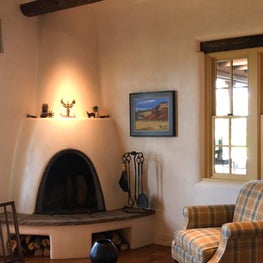 Kiva Style Fireplace, Las Campanas