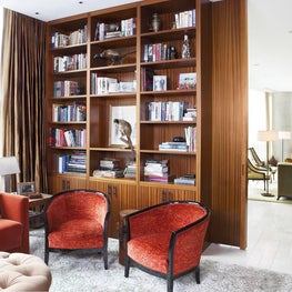 Traditional Study with Rich Tones & Modern Furnishings - Gold Coast, Chicago, IL