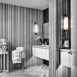 Ritz Carlton Residences, Boston; Full marble slab walls