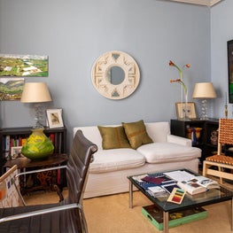 Comtemporary style living room and office space