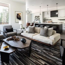 Palisades at Squaw Valley - open floor plan & large windows brings outside in.