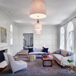 North Shore Mediterranean Living Room