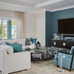Contemporary Intracoastal Sanctuary Living Room