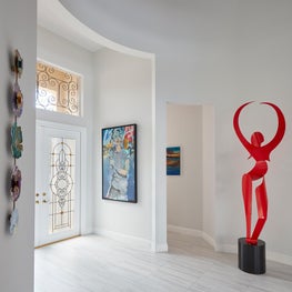 Contemporary Artist Retreat Entryway