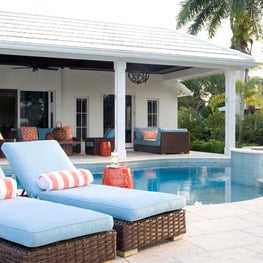 Colorful Poolside Retreat