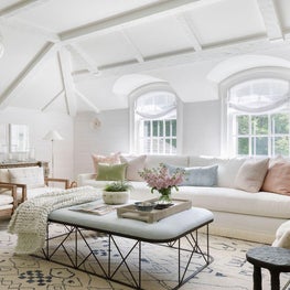 Study, Phillip Jeffries Wallcovering, Oscar Isberian Rug, Holly Hunt Coffee Table, Windy Chien Lighting