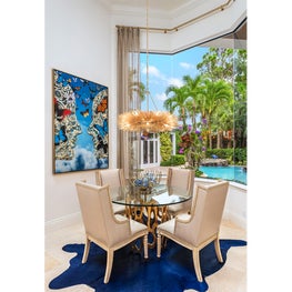 Palm Beach Tropical Paradise Glamor Eat-in Kitchen