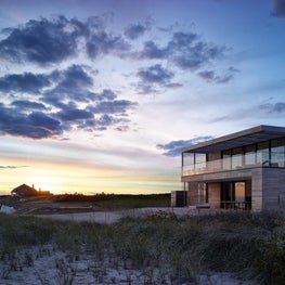 House on the Point at Dusk
