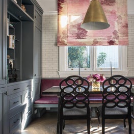 17th Street Residence, pink and gray casual dining