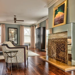 Hyde park bedroom custom pattern chair