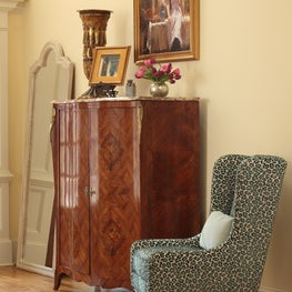 Roswell Residence, Foyer with Antique Armoire