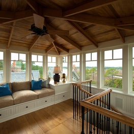 Crow's Nest with Window Seat, Natural Wood Vaulted Ceiling and 360 Degree Views