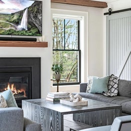 Modern Weston Farmhouse- Living Room